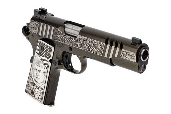Auto Ordnance Trump Rally Cry 45ACP 1911 Pistol features an adjustable trigger